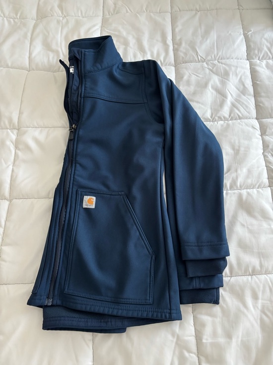 Carhartt Jackets & Blazers - Carhartt Women's Dark Navy Zip-Front Utility Jacket